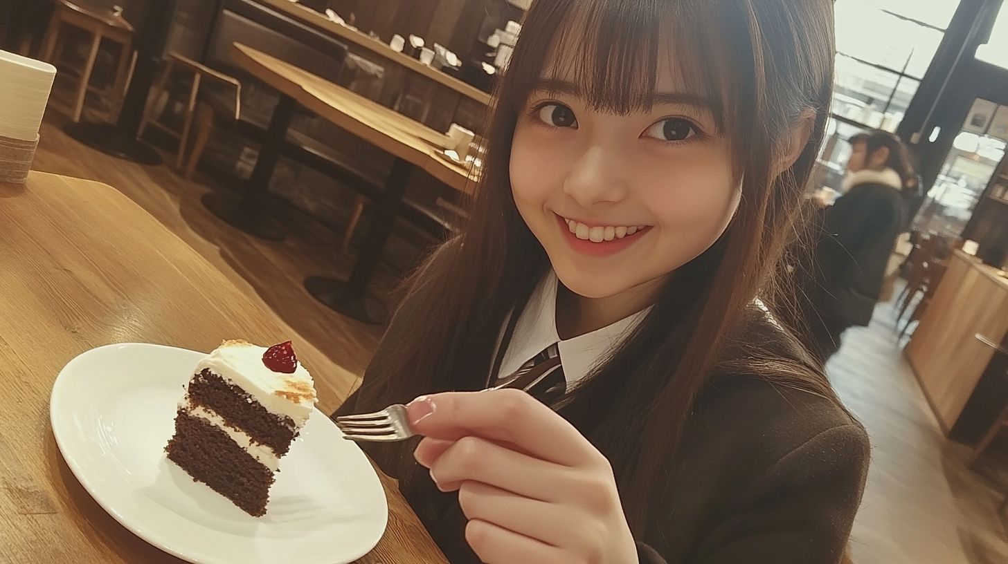 喫茶店デート画像　埼玉県　草加市　2025年04月22日　喫茶店デート　画像