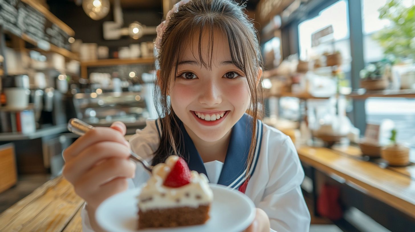 喫茶店デート画像　東京都　中央区　2025年05月22日　恋人　画像