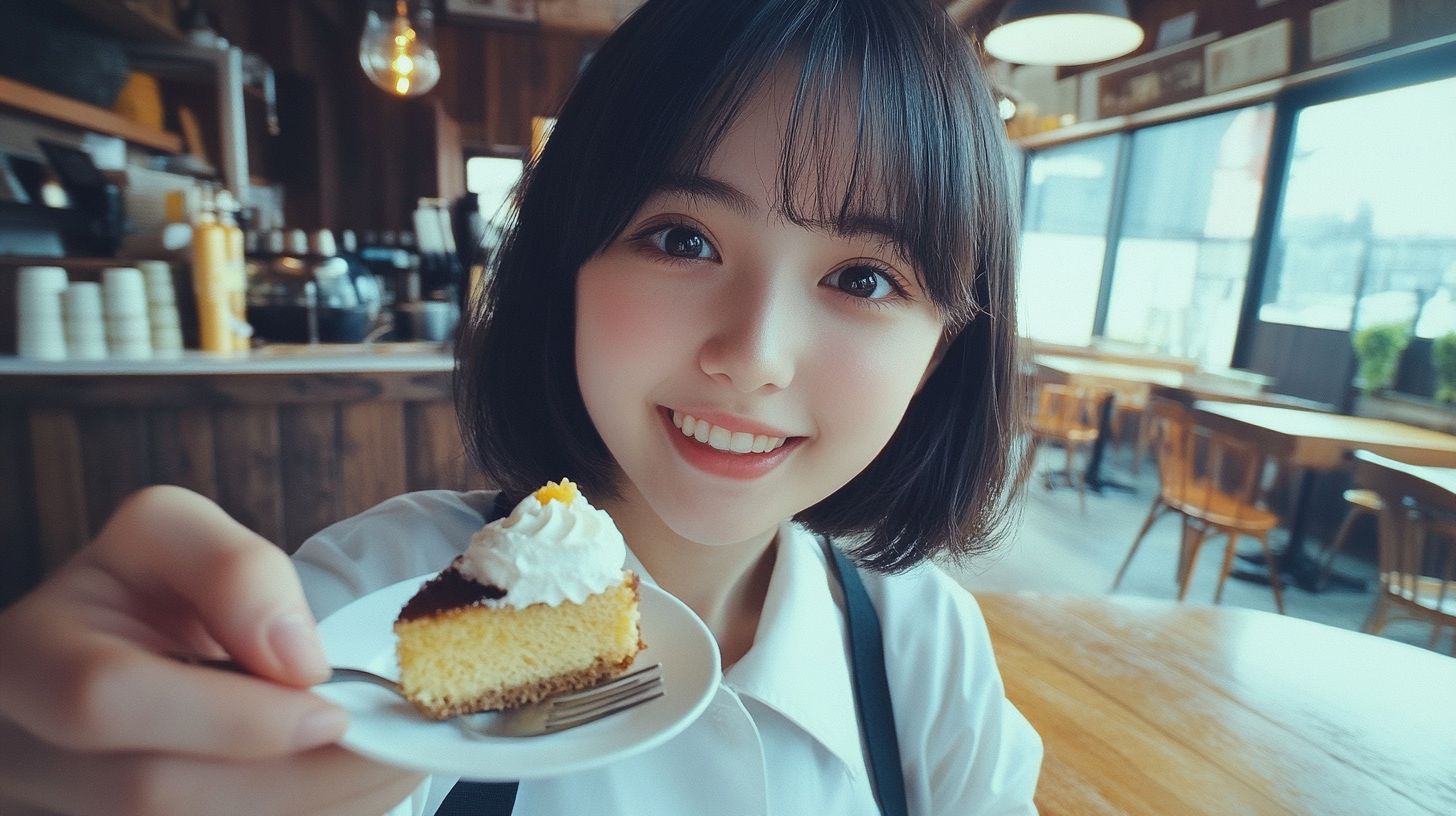 美少女デート画像　静岡県　磐田市　2025年10月28日　喫茶店デート　画像