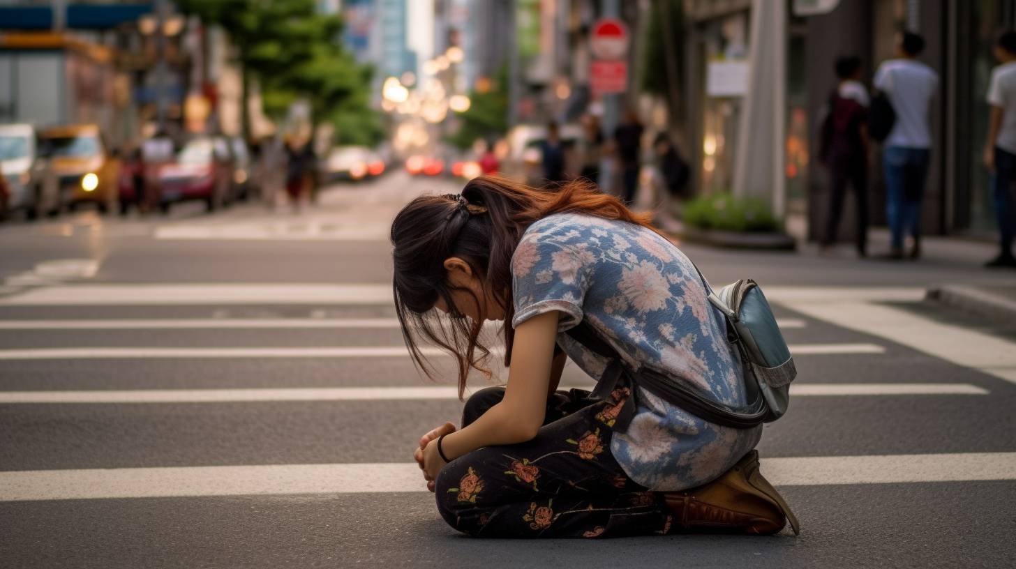 土下座女子　岩手県　奥州市　2023年06月25日　土下座画像