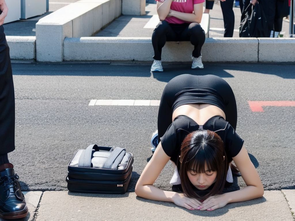 土下座女子　神奈川県　平塚市　2024年06月16日　土下座画像