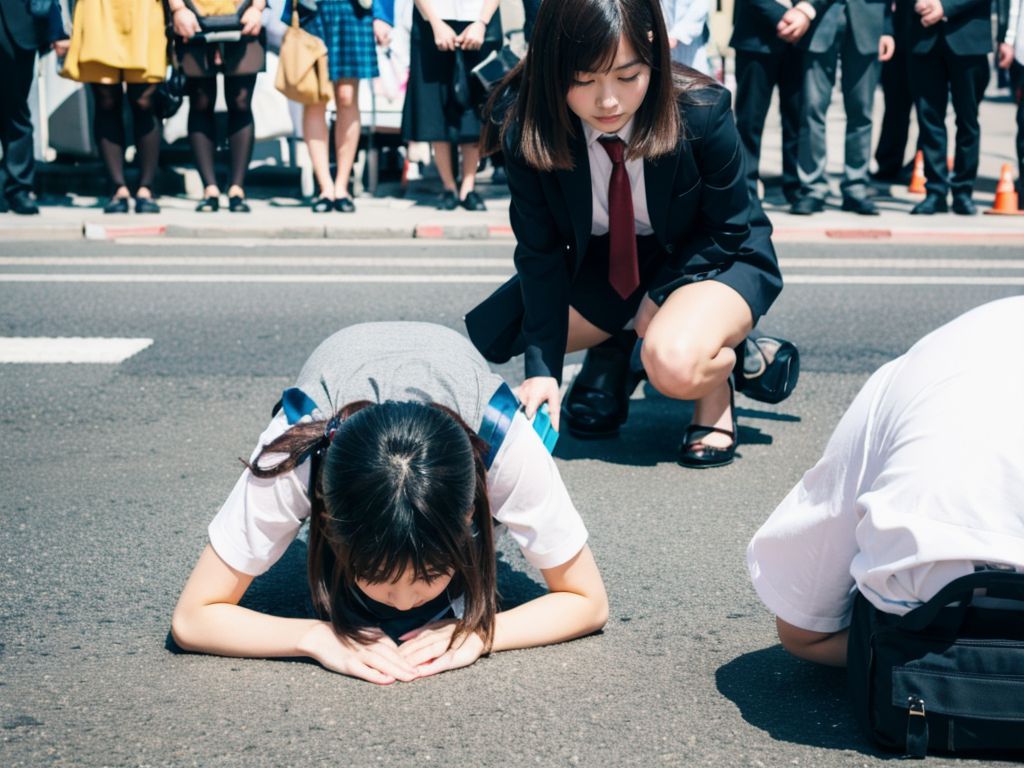 土下座女子　千葉県　野田市　2025年01月06日　土下座画像