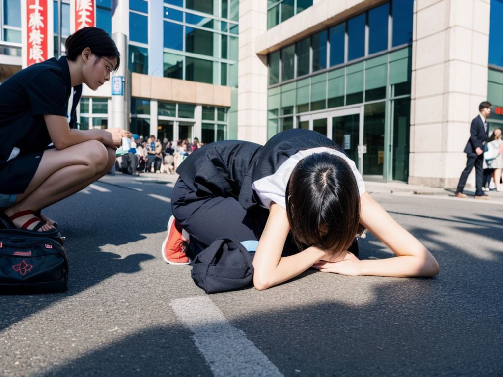 土下座女子　京都府　城陽市　2025年01月24日　土下座画像