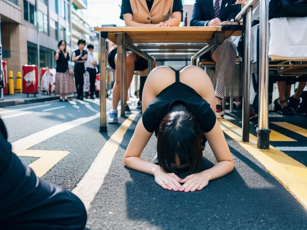 土下座女子　福岡県　柳川市　2025年02月05日　土下座画像