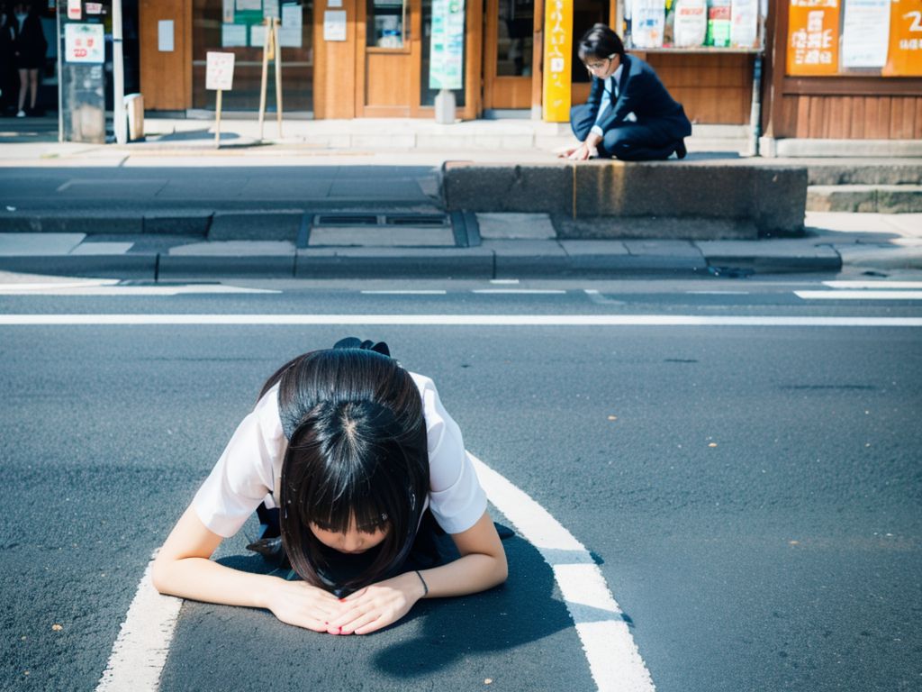 土下座女子　広島県 安芸郡　府中町　2025年07月26日　土下座画像