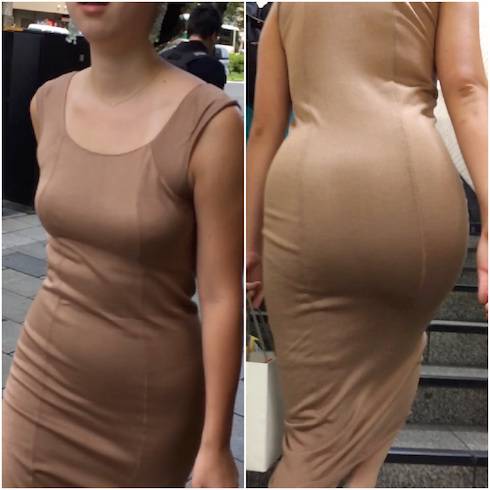 《GOKU尻！！！・サンプル動画あり》　No.617【エロの塊！肉の塊！セレブ奥様の大興奮のタイトワンピース】 サンプル画像