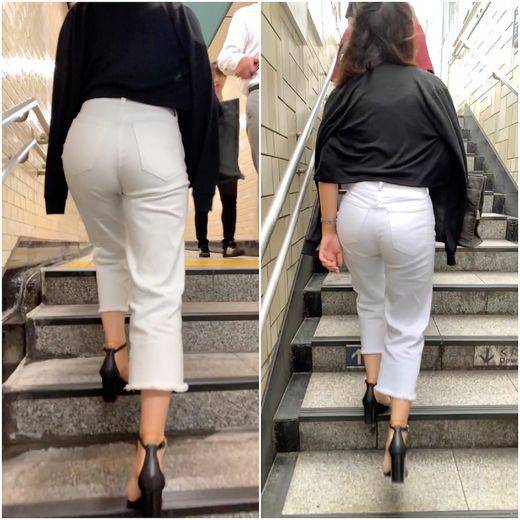 《お尻＋パイパイがエロい！！》　No.622【深めのVネックニットで誘ってくるセレブ美女】　サンプル画像2