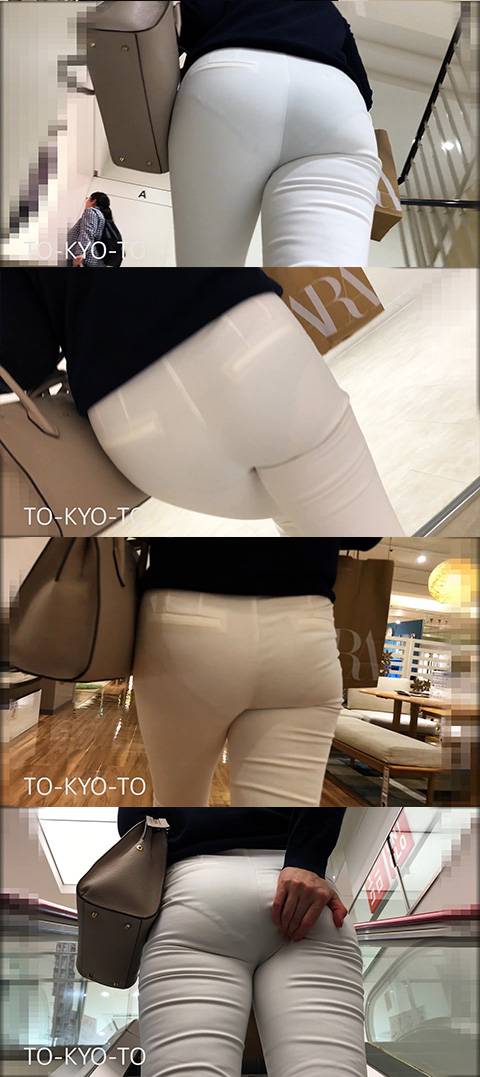 【FHD 60fps】お姉さんのお尻：高級商業施設から出てきた迫力のお尻③　サンプル画像3