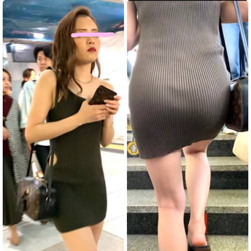 【エロ尻即イキシリーズ】小尻パンティーラインがエロすぎる！ニットワンピ―スを脱がせて精子ぶっかけて犯す！【327】 サンプル画像