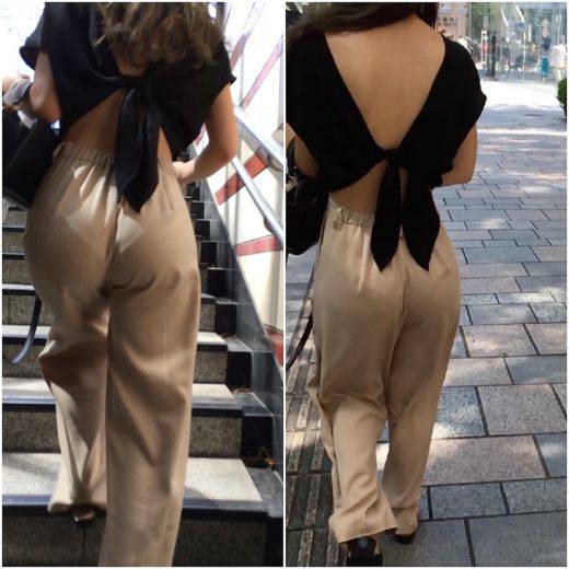 《限度を超えた丸見え感！！！》　No.649【鮮度抜群のプリップリ感！エロGALのTバック並みのパンティー着衣尻】　サンプル画像3