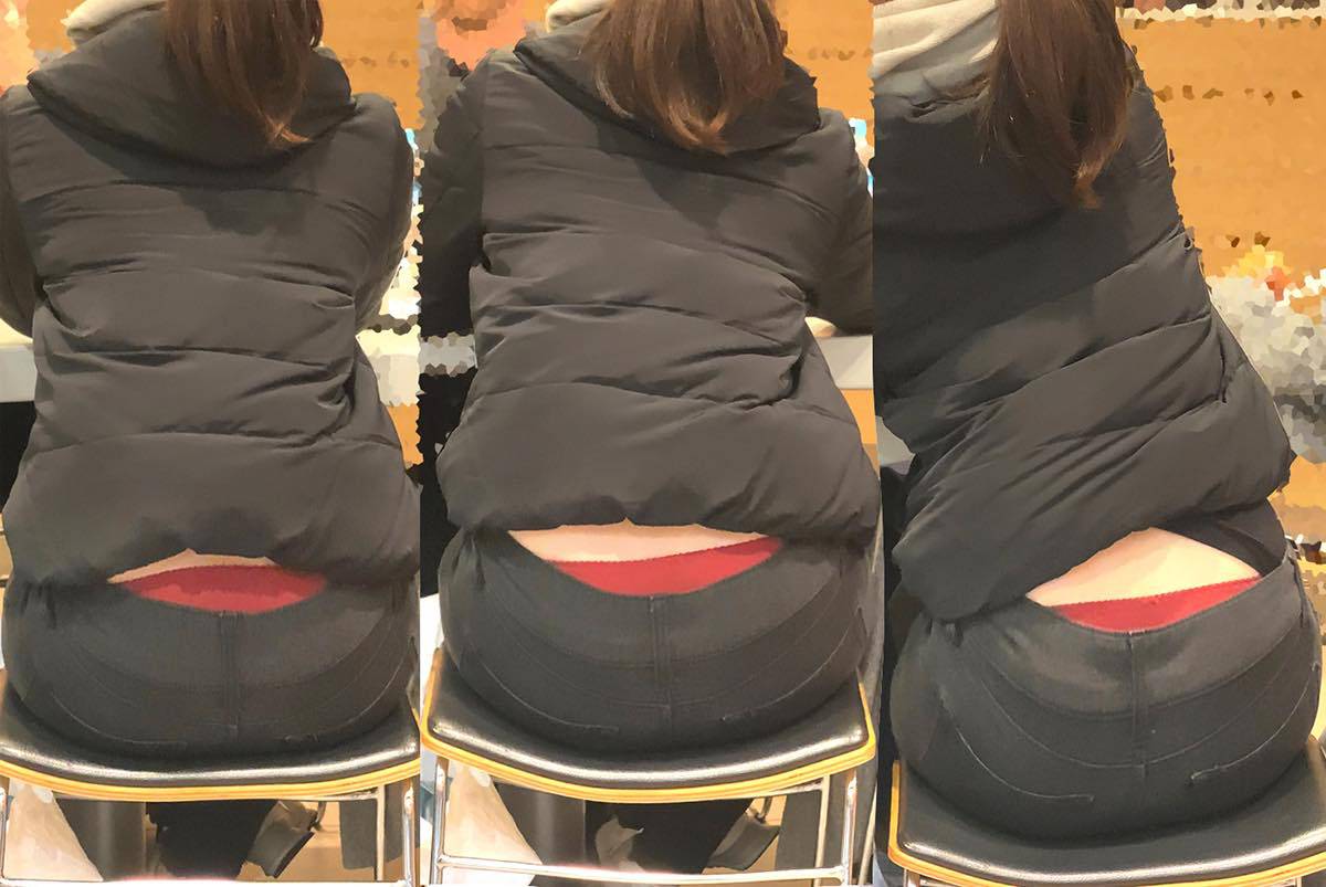 ピチピチピタパンヒップ173_突き出し尻から常にパンチラ状態のエロいお姉さん♪ サンプル画像