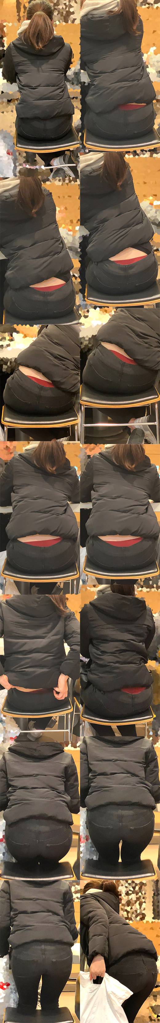 ピチピチピタパンヒップ173_突き出し尻から常にパンチラ状態のエロいお姉さん♪　サンプル画像1