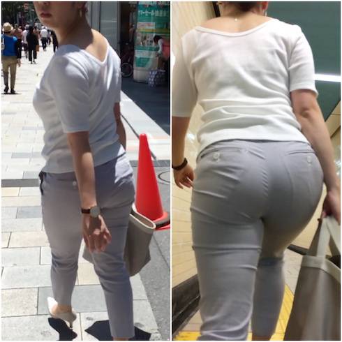 《Vol3・再認識するパンツスーツのエロさ!》 No.653【圧巻!!自分のお尻のエロさに気がつき振り返るOLさん】 サンプル画像