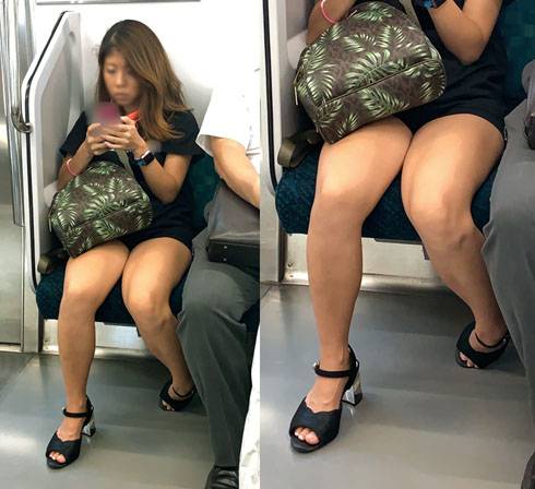 日焼け肌がエロい気が強そうな生脚ギャルお姉さん サンプル画像