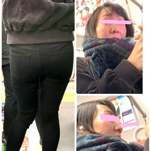 【ムッチリエロ尻②】ス〇ーバックス店員さんのムチムチブルンブルンのエロ肉尻のシルエット②【355】 サンプル画像