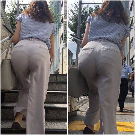 《Tバック尻が街を歩く！！！》　No.726【Vol.3・これも完璧なヒップライン！キャリアウーマンはTバックを履きお尻を揺らし　サンプル画像3