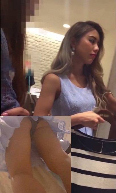モデル級美女 ショップ店員 パンチラ サンプル画像