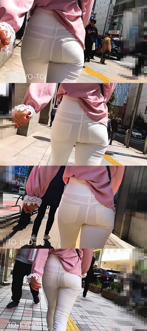 【FHD 60fps】女子大生のお尻：V字パンティの桜井日〇子似のむっちり尻　サンプル画像2