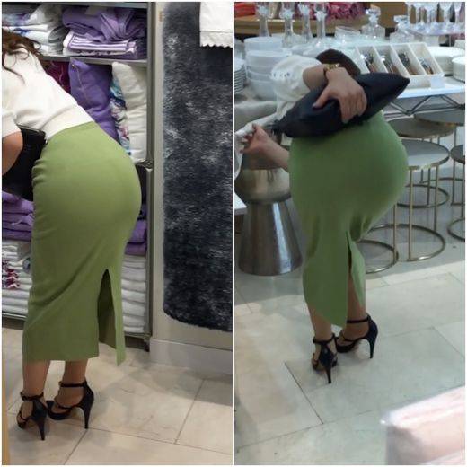 《チラッと横顔再編集！！！》 No.766【最高級な自慢のお尻を突き出し誘惑してくるフェロモン美女！！ずっと眺めていたいぷるぷる　サンプル画像2