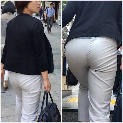 《PITTAっとフィットするパンツスーツ着衣尻》 No.778【赤江○緒激似！肉感BODYの美魔女が魅せる迫力巨尻】 サンプル画像