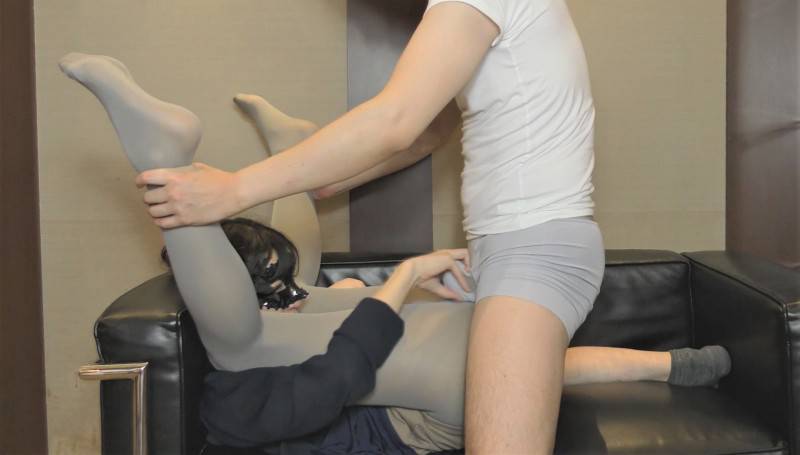 【グレータイツ】【スマタ射】【清楚系】タイツ美女の足指を舐めつくす【めぐみ26才 CA 167cm 後編】【初登場!】【個撮】 サンプル画像