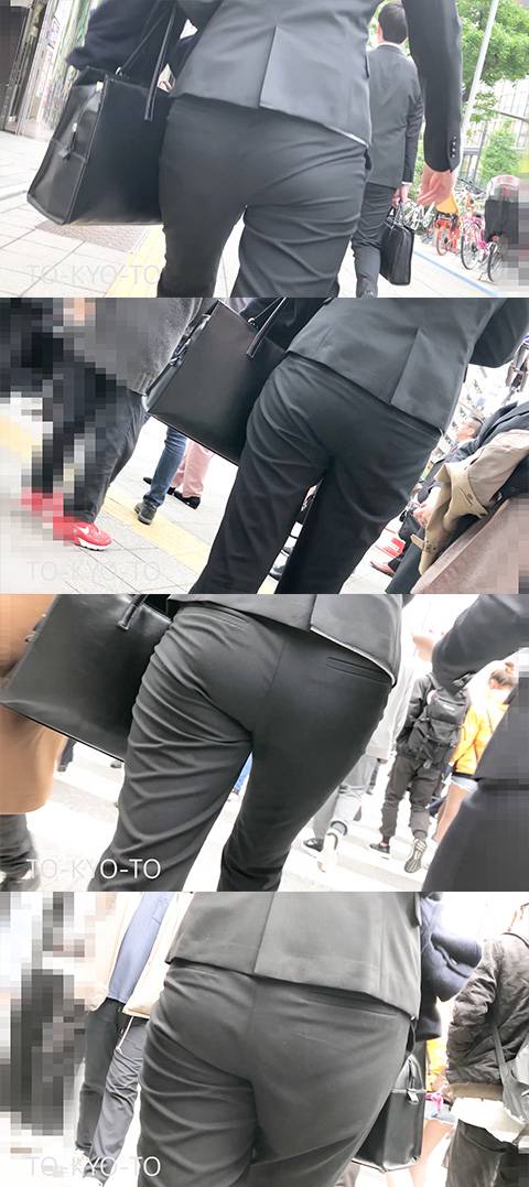 【FHD 60fps】スーツのお尻：人事部の先輩社員のお尻　サンプル画像2