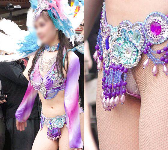 少女っぽさの残る色白スレンダーな妖艶サンバダンサー サンプル画像