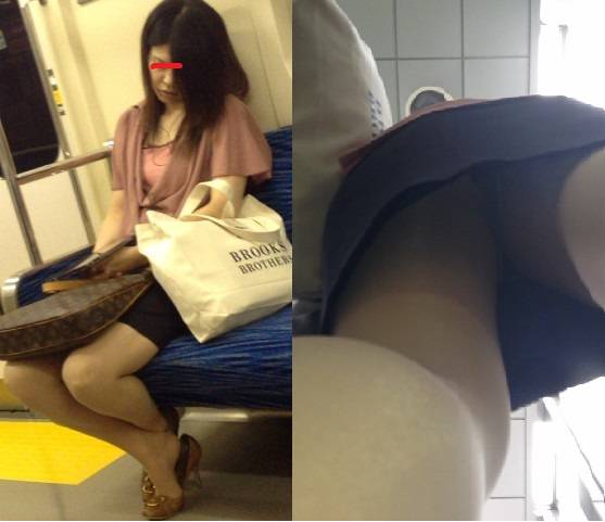 美脚OLさんストーキング盗撮【車内→エスカ編】 サンプル画像