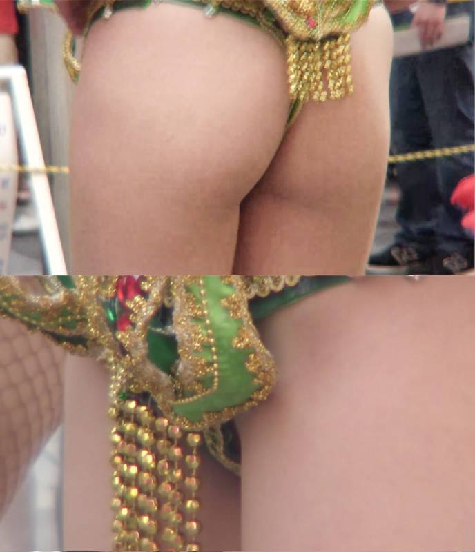 パッツン太ももと桃尻がセクシーな女子大生サンバダンサー サンプル画像