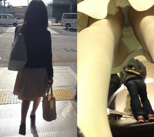某通販サイト勤務美人受付嬢パンティ盗撮　サンプル画像1