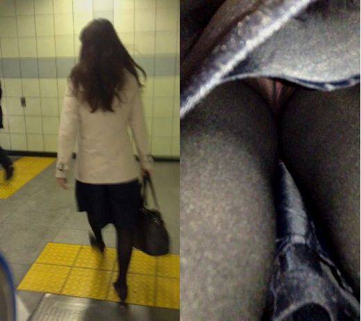 上品マダムのパンティ連続盗撮5days~ALL黒パンスト編~　サンプル画像3