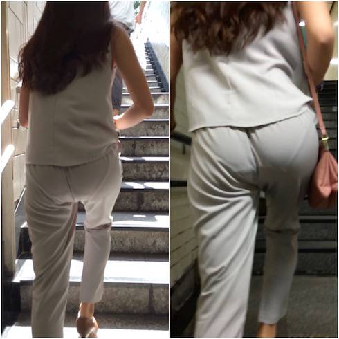 《人気作品の再編集・２名》 No.848【GALの油断したパンツルック姿】 サンプル画像