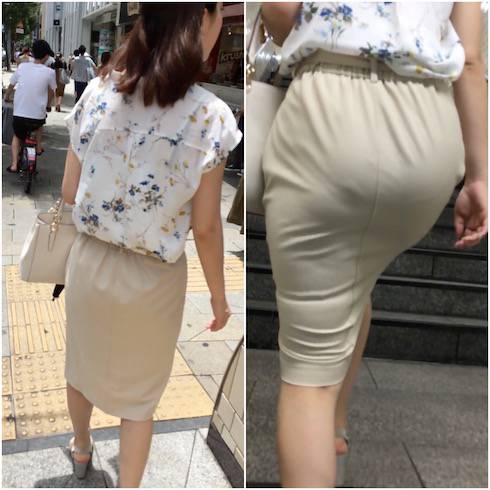 《scene①・ありふれたOLの日常》 No.851【ボリューミーな尻肉に透けるパンティーで誘惑する美女】 サンプル画像