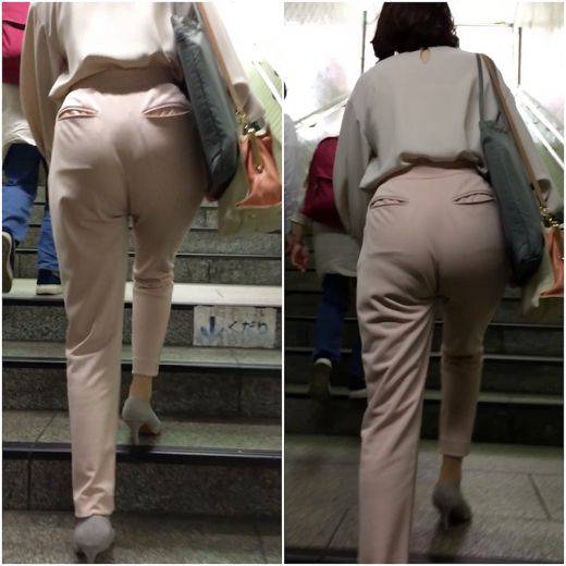 《scene②・ありふれたOLの日常》 No.852【プルプル美尻が映し出されるピンクスラックスOL】　サンプル画像2