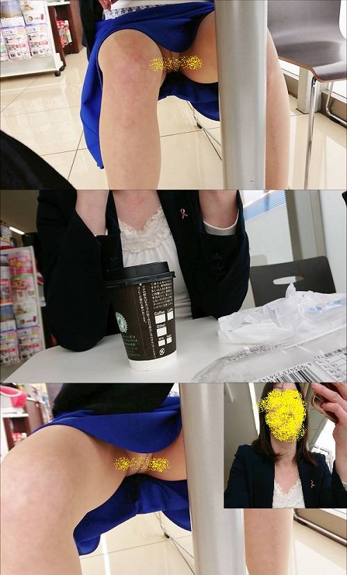 会社の同僚を食事休憩中にパンチラ撮影！　vol. 9&12　サンプル画像2