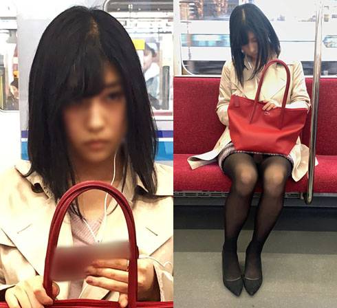 芸能人級に可愛い黒ストッキング美女をひたすら撮影（其の二） サンプル画像