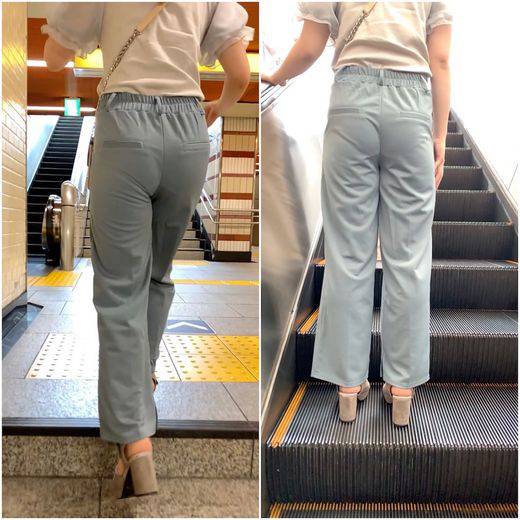 《パン線とクロッチが刻まれるJDの着衣尻》 No.1008【Part1・パンティーが丸分かりになってしまう着衣尻】　サンプル画像3