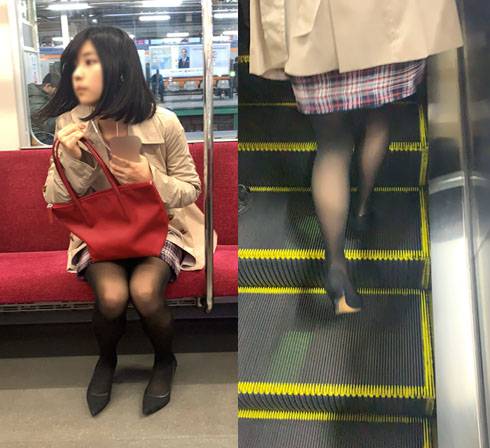 芸能人級に可愛い黒ストッキング美女をひたすら撮影（其の五）　サンプル画像3