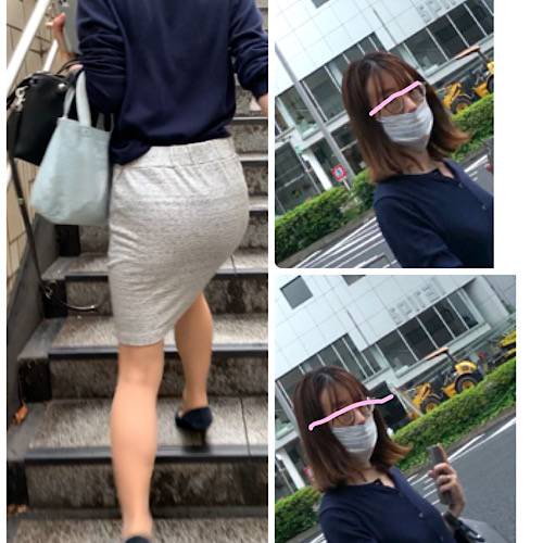 【メガネ美人!エロ尻!】アニメキャラ!?小尻で美尻を公開!ムチムチエロ尻に精子を掛けたら驚いて逃げちゃう!?【447】 サンプル画像