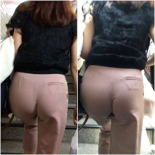 《おっ…凄いフォルム！！》 No.1023【出勤中にも関わらず男性を興奮させてしまう美人お姉さん着衣尻】　サンプル画像2