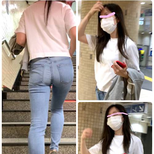 【超美人！エロスキニーデニム】むっちりエロい小尻で美尻のスレンダー美女！きついオマンコで男のチンポを搾り取る！【460】 サンプル画像
