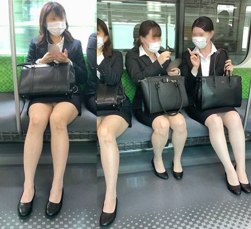 就活を頑張るリクルートスーツ姿の女子大生軍団(前編) サンプル画像