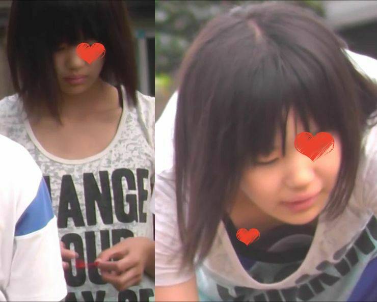 水遊びに夢中なＣちゃん胸チラ サンプル画像