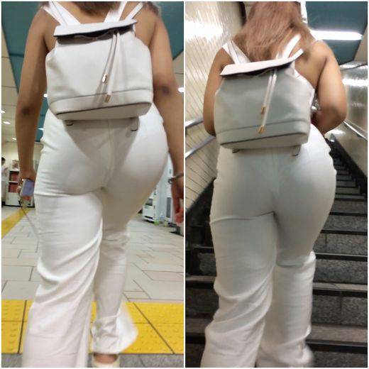 《Part3・パンティーが透けすぎて行列を作る着衣尻》 No.1064【クラブGALの激透けレースTバック】　サンプル画像1