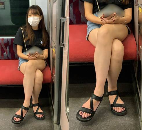 気が強そうな生脚女子大生をひたすら撮影（其の十三）&nbsp; サンプル画像