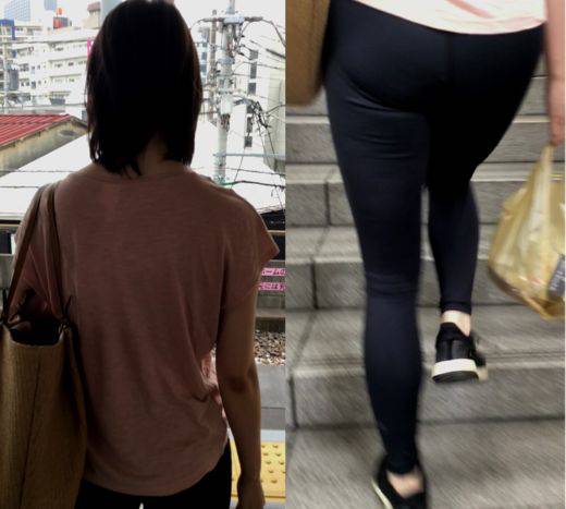 清楚な顔立ちなのにノーパンレギンスでピタ尻を露出する痴女姉さん&nbsp;　サンプル画像1