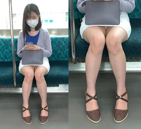 きわどいタイトミニからパンツがチラ見えしてしまう美脚女子大生（其の二）&nbsp; サンプル画像