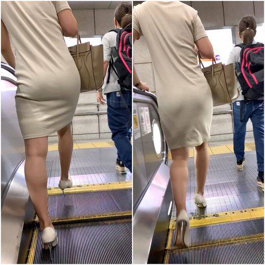 《こんなワンピで街歩きます？》 No.1084【スッゴい好みの尻肉が浮き出るグラマー体型の美人お姉さん】&ensp;　サンプル画像1