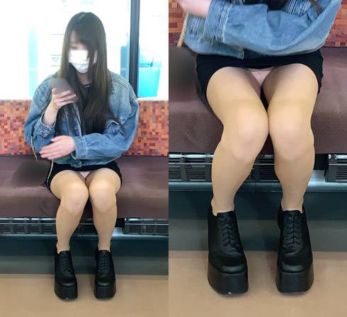 パンチラを警戒するも何度も白パンツを見せてしまうドエロいお姉さん（其の四）&nbsp; サンプル画像