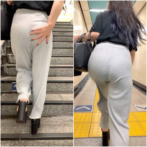 《Part3・リブパンツ着衣尻の共演》 No.1089【その爪でコリコリして欲しいフェロモンお姉さんのリブパンツ着衣尻】&nbsp; サンプル画像